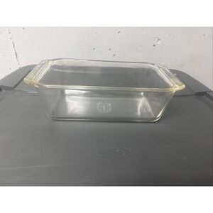 Vintage PYREX 9x5x3 Clear Glass Ovenware 215-B Bread Meat Loaf USA